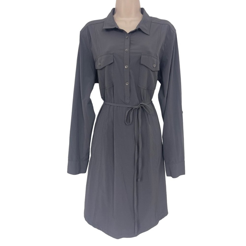 Eddie Bauer Gray Shirt Dress